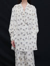 Mutedance 25 Spring/Summer Silk Bouquet Top Jacket MD-MD25SS126-HOARY MD25SS125